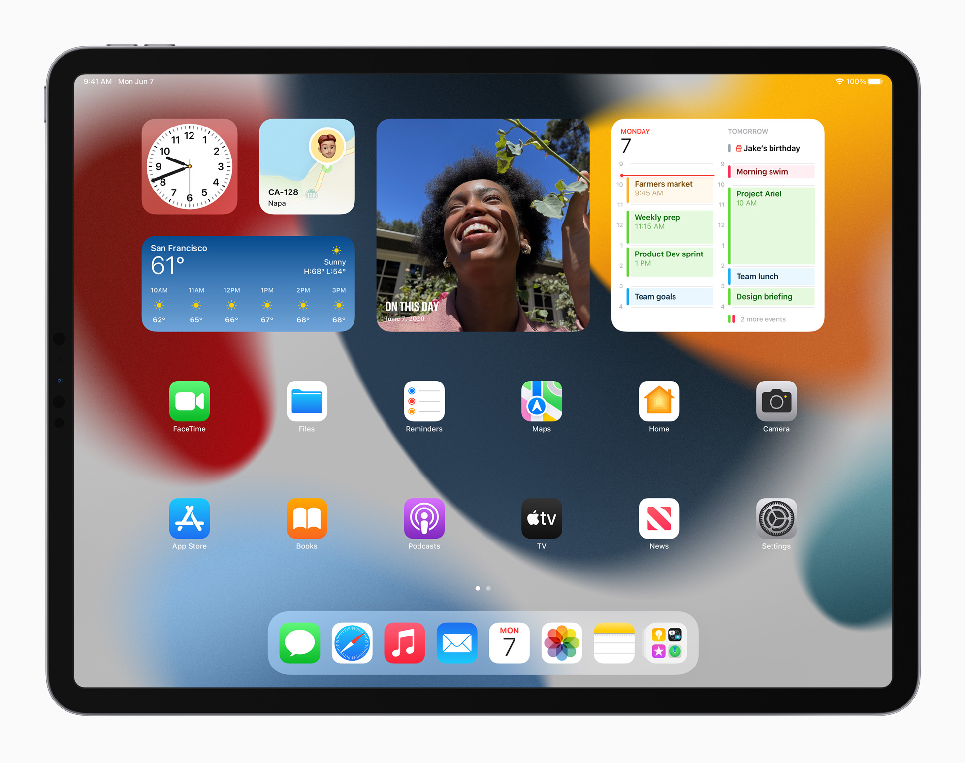iPadOS 15 home widgets